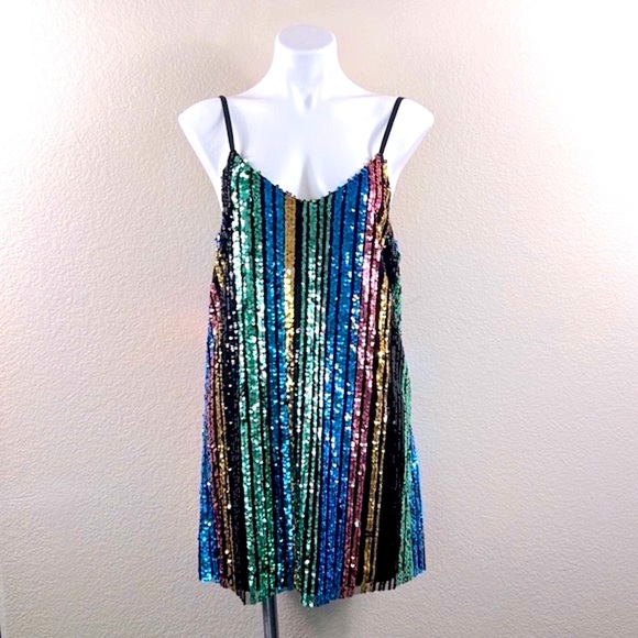 Show Me Your MuMu Vivian Sequined Mini Dress - Picture 3 of 12